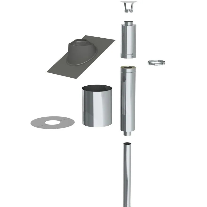 Saunan Piippu Jeremias ECO, Ø115 mm, 2,5 m, rst