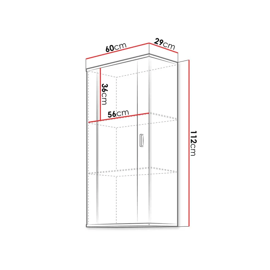 Seinäkaappi SOHO S-2, eri värivaihtoehtoja