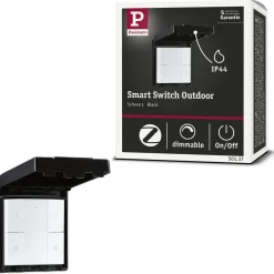 Seinäkytkin ja himmennin ulkokäyttöön Paulmann, Smart Home Zigbee 3.0, musta