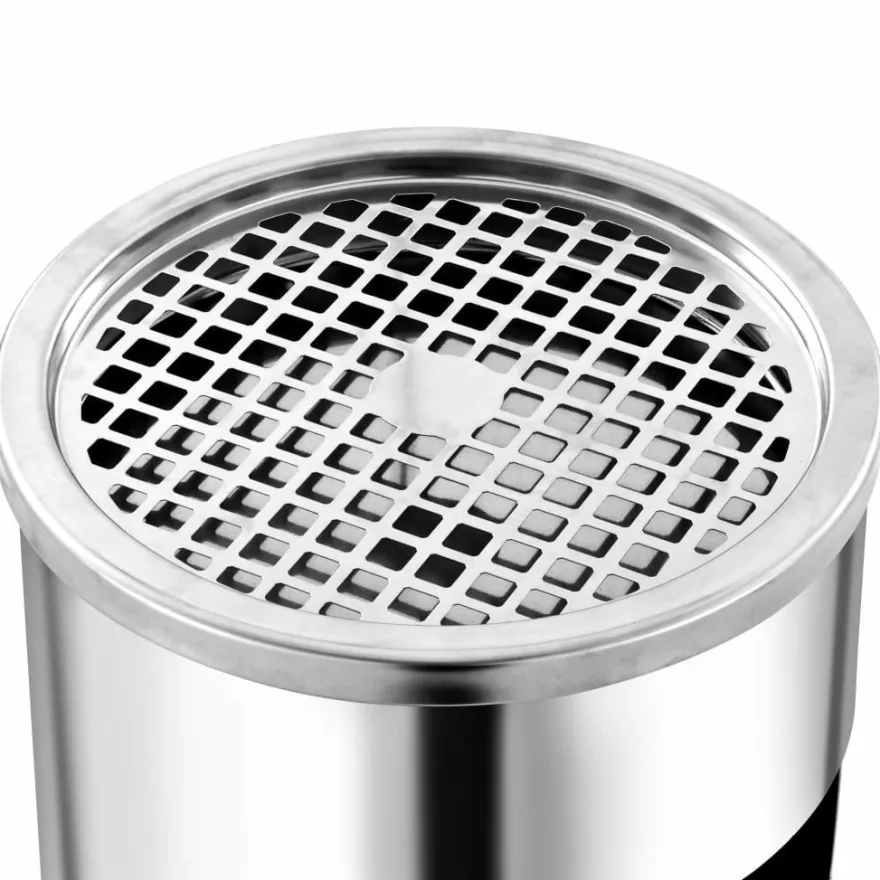 Seinään kiinnitettävä tuhkakuppi/roskakori teräs 26 l