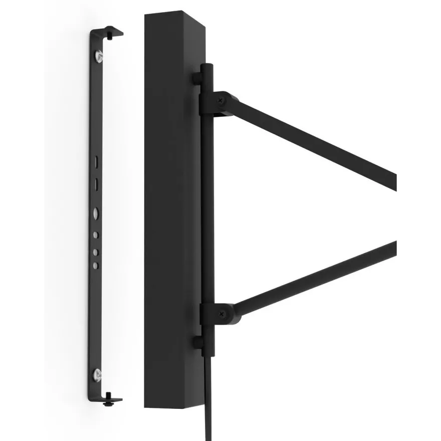Seinävalaisin Eglo Forcadet, E27, 40W, IP20, musta/harmaa