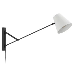 Seinävalaisin Eglo Forcadet, E27, 40W, IP20, musta/harmaa