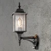 Seinävalaisin Konstsmide Milano 7268-759, 160x285x530mm, yläsuunta, liiketunnistimella, mustahopea