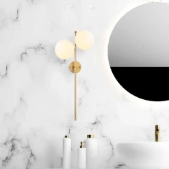 Seinävalaisin Linento Lighting Fazli, 2-osainen, kulta