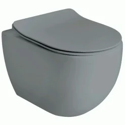 Seinä-WC-istuin Lavabo Glomp Mini pehmeästi sulkeutuvalla istuinkannella, huuhtelukaulukseton, matta, eri värejä