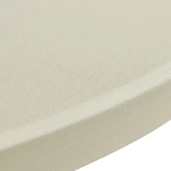 Seisovan pöydän päällyste 80cm kermanvärinen stretch 2kpl