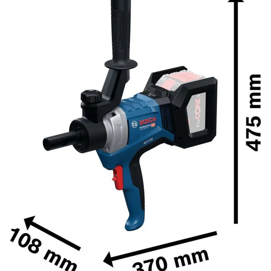 Sekoituskone Bosch Professional GRW 18V-120 Solo, 18V, ilman akkua