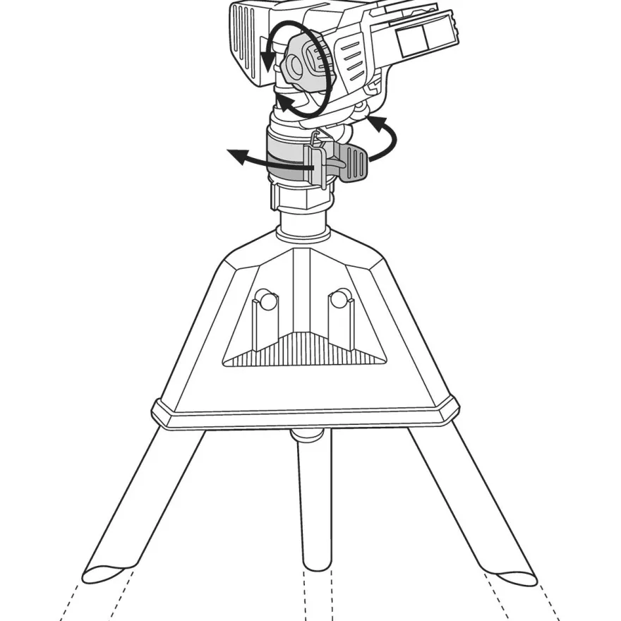 Sektorisadetin Gardena Premium, tripod