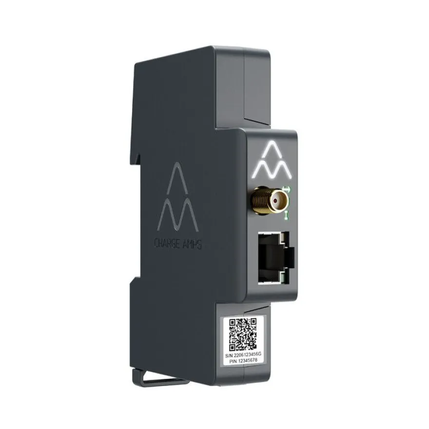 Sähköauton latausasemaohjain Charge Amps Amp Guard, dynaamista kuormanhallintaa varten, 1- tai 3-vaihe, 63A asti, WiFi, LAN