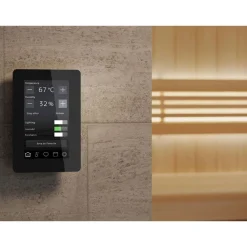 Sähkökiuas Helo Rocher 70 Elite, 6.8kW, 5-9m³, erillinen ohjaus