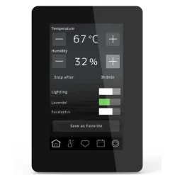 Sähkökiuas Helo Rocher 70 Elite, 6.8kW, 5-9m³, erillinen ohjaus