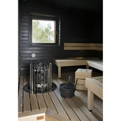 Sähkökiuas Helo Rocher 70 Elite, 6.8kW, 5-9m³, erillinen ohjaus
