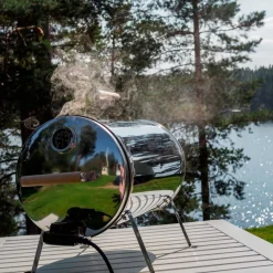 Sähkösavustin Kobe, 1100W, termostaatti, 57x26x41cm, ruostumaton teräs