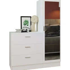 Säilytyskaluste Linento Furniture CC6, valkoinen, 100cm