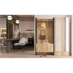Säilytyskokonaisuus Linento Furniture ML17, ruskea