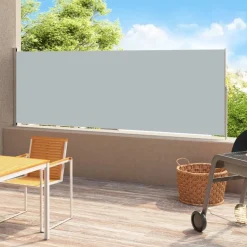 Sisäänvedettävä terassin sivumarkiisi 200x500 cm antrasiitti