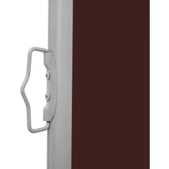 Sisäänvedettävä terassin sivumarkiisi 600x160 cm ruskea