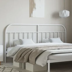 Sängynpääty metalli, musta tai valkoinen, eri kokoja (30249)