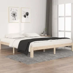 Sängynrunko, täysi mänty/puu, eri värejä ja kokoja (31678)