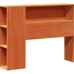 Sänky/kirjahylly, vahanruskea täysi mänty, eri kokoja (44200)