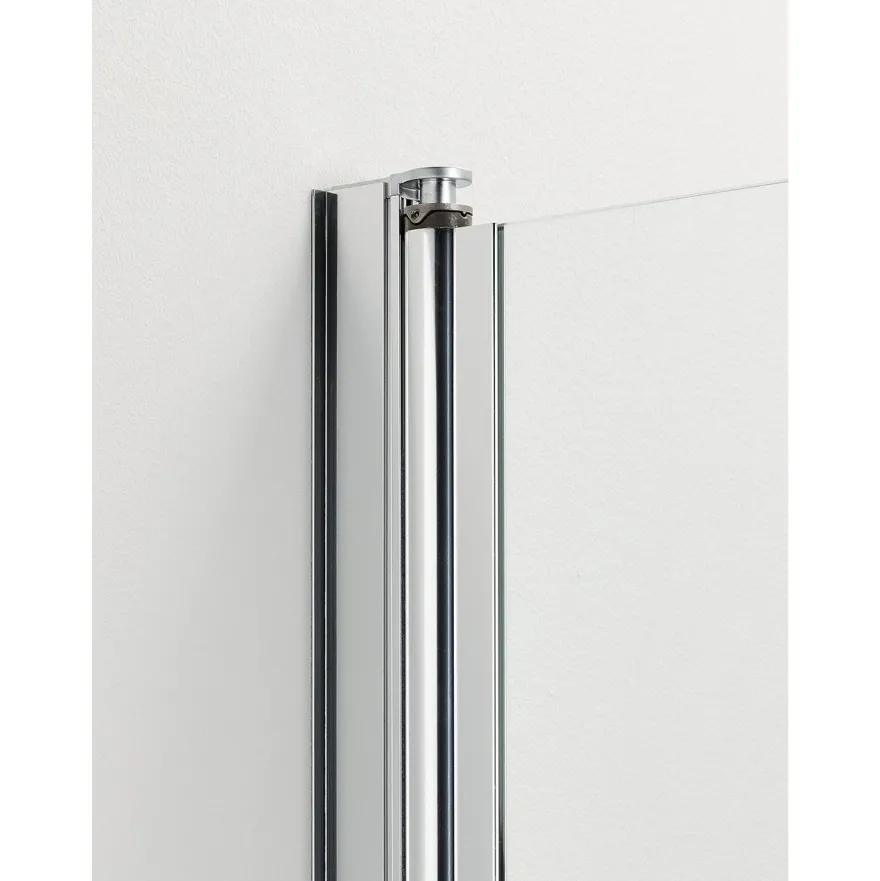 Suihkukulma Vihtan Ocean 4+4 700/900mm, kääntyvä kaareva, harmaa lasi