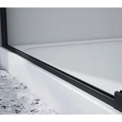 Suihkunurkka Interia Dragon Rectangular GD42, kulmikas, kirkas lasi, oikea/vasen, musta, eri kokoja