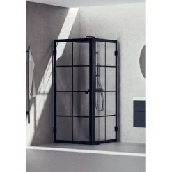 Suihkunurkka Svedbergs 180° Rista, 800x900mm, 1 ovi, musta kehys