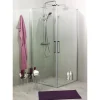 Suihkunurkkaus Noro Fix Trend C 99, 900x900x1950 mm, mattahopea, kirkas lasi