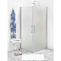 Suihkunurkkaus Noro Fix Trend C 99, 900x900x1950 mm, mattahopea, mattalasi