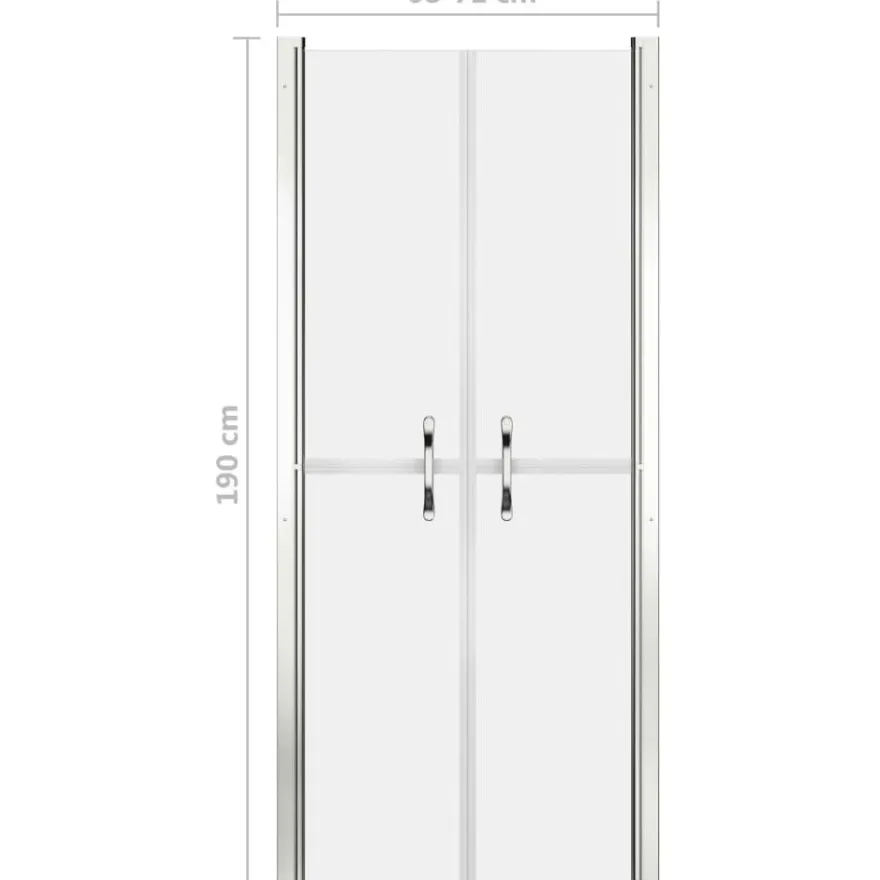 Suihkuovi huurrettu ESG 71x190 cm