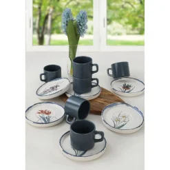 Teeastiasto Linento Meadow, 12 osaa, sininen