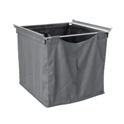Tekstiilikori ulosvedettävä Beslag Design, 800 mm runkoon, harmaa