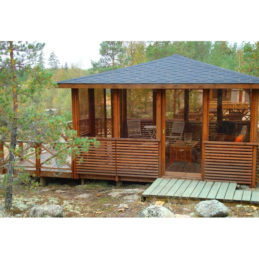 Terassielementti Aitakehys kulma T04 vihreä