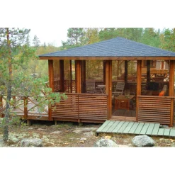 Terassielementti Aitakehys suora T03 vihreä