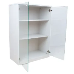 Toimistokaappi Home4you ERGO 80x44,5x115,5cm, valkoinen