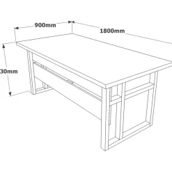 Toimistokalustesetti Linento Furniture Mn08-Ba, tummanruskea/antrasiitti