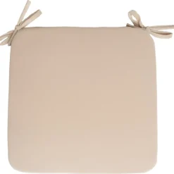 Tuolin pehmuste sametti Home4You NEW 39x39xK2,5 cm, vaaleanbeige