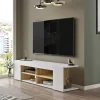TV-taso Linento Furniture LV13, valkoinen/tammi