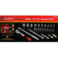 Työkalusarja AmPro, 1/2", 26-osainen