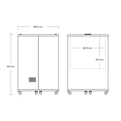 Tynnyrijääkaappi Scandomestic TK86BE, ø57cm, 84 l, musta