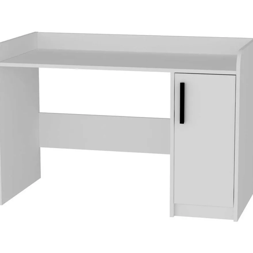 Työpöytä Linento Furniture Luses, 123.6x60cm, valkoinen