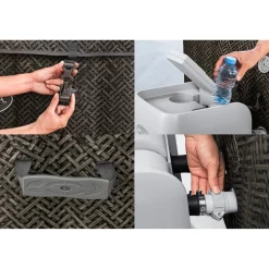 Ulkoporeallas Bestway Lay-Z-Spa Cabo Smart Hydrojet 6, 4-6 henkilöä, 144 suutinta