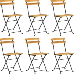 Ulkoruokailuryhmä, kokoontaitettava, akaasiapuu, eri kokoja
