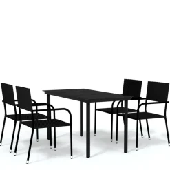 Ulkoruokailuryhmä, teräs ja lasi, eri kokoja ja värivaihtoehtoja
