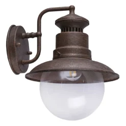 Ulkoseinävalaisin Globo Sella, 60W, ruoste