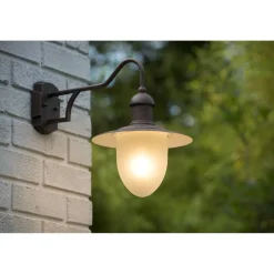 Ulkoseinävalaisin Lucide Aruba, Ø250mm, 24W, ruoste