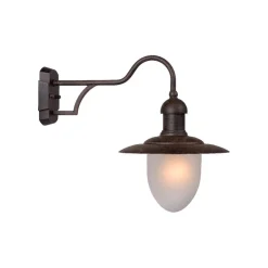Ulkoseinävalaisin Lucide Aruba, Ø250mm, 24W, ruoste