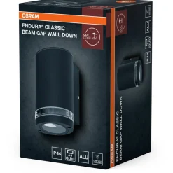 Ulkoseinävalaisin Osram Endura Classic Beam Gap alas GU10 tummanharmaa