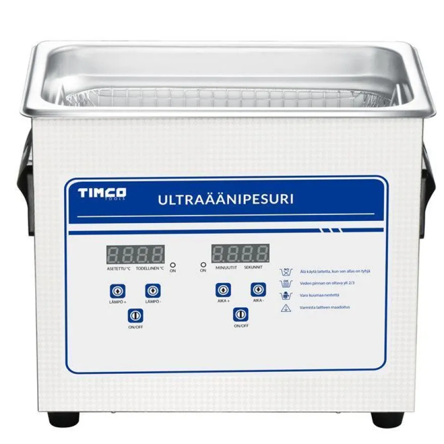 Ultraäänipesuri Timco INOX, 100W, 3.2l