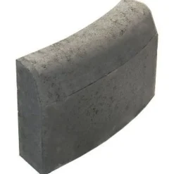 Upotettava reunakivi Rudus J7, kaarre R1000 kupera, 500x110x300mm, sileä, harmaa
